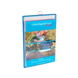 Funda para colgar djois din a4 anilla metalica formato vertical pack de 5 5 unidades color azul