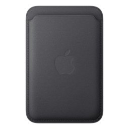 Cartera de Trenzado Fino con MagSafe para iPhone Negro Microtwill