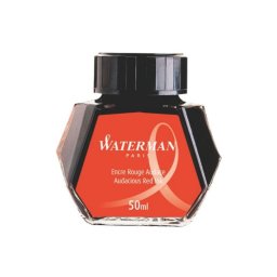 Tinta Waterman S0110730 Rojo 50 ml para pluma estilográfica