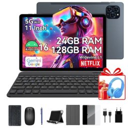 Tablet TABWEE T80 WiFi 10,1" 128GB 18GB Gris batería prolongada