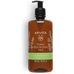 Apivita Gel de ducha corporal Té de montaña 500 ml