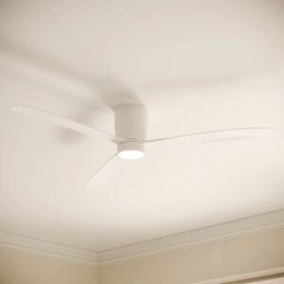 Giro Ventilador de techo Sirocco con luz LED DC. Blanco