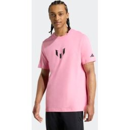 Adidas Camiseta de hombre Messi Graphic . (L) Rosa