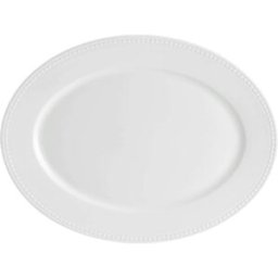 Vista Alegre Fuente Oval Perla . Blanco