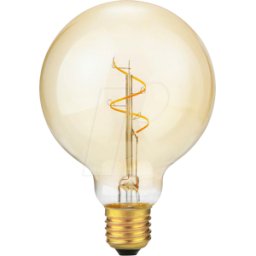 SCHIEFER LIGHTING SCHI LS279547022 - Lámpara LED E27, 4,2 W, 470 lm, oro, filamento, regulable
