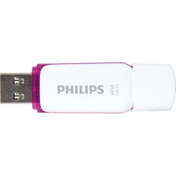 PHILIPS MEDIA PHI FM64FD75B - Memoria USB, USB 3,0, 64 GB, Edición Nieve Magic Purple