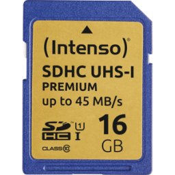 INTENSO 3421470 - Tarjeta de memoria SDHC 16 GB, Intenso Clase 10 - UHS-1