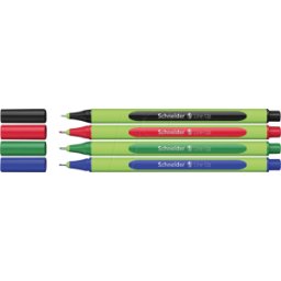 SCHNEIDER 191094 - Line-Up, Fineliner, 0,4 mm, juego de 4