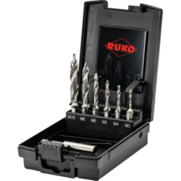 RUKO 270620RO - Juego de machos de roscar a máquina Ultimatecut HSS. 7 pi