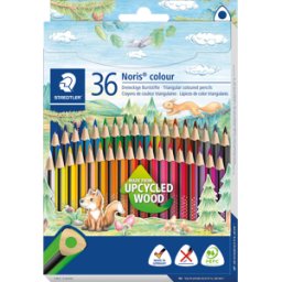 STAEDTLER 187C36 - Lápiz de color, 3 mm, forma triangular, 36 colores