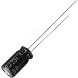 PANASONIC SU-A 22U 25 - Elko, radial, 22 µF, 25 V, RM 2, 85°C, 2000 h, 20%