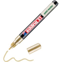 EDDING 51GO - Marcador de laca, 1,0 - 2,0 mm, oro