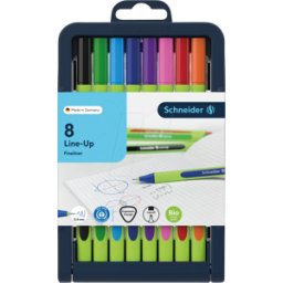 SCHNEIDER 191098 - Line-Up, Fineliner, 0,4 mm, juego de 8
