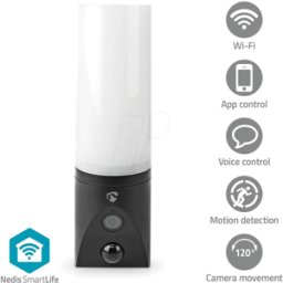 NEDIS N WIFICOL20BK - Cámara de vigilancia, IP, WLAN, exterior