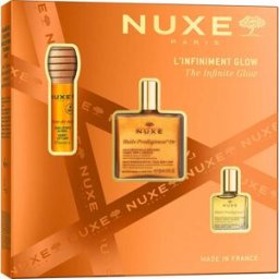 Nuxe Cofre Glow Infinito - Aceite Prod Or + Reve The Miel Labial + Huile Classic