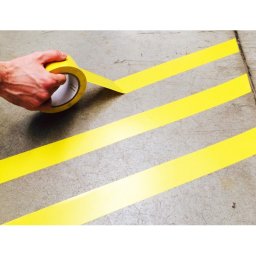 Cinta adhesiva djois para marcaje y señalizacion de suelo 33 m x 50 mm color amarillo