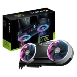 Tarjeta Gráfica Gigabyte AORUS GeForce RTX 5080 INFINITY 16GB GDDR7 Reflex 2 RTX AI DLSS4.5