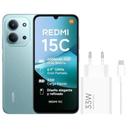 Xiaomi REDMI 15C 4G 4GB 256GB 6.9" Verde Menta Incluye Cargador 33W