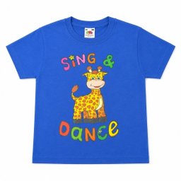 Camiseta Sing & Dance Azul Talla 3-4 Niño