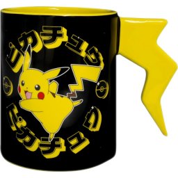 Taza Asa 3d Rayo Pikachu Pokémon Cerámica 500 Mls