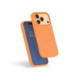 Funda para móvil Force Case Silicona Líquida Mate Naranja con MagSafe para iPhone 17 Pro
