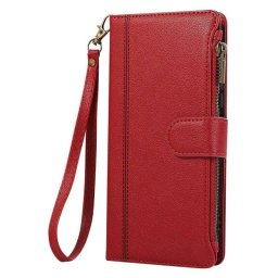 Funda para móvil Avizar cartera cuero sintético rojo con cremallera para Galaxy A16 y A26
