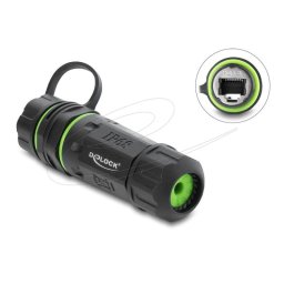Módulo de conector DeLOCK RJ-12 plano macho a macho IP68