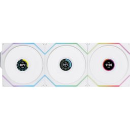 LIAN RTLLCD1W3W - Ventilador Inalámbrico Lian Li, Pack de 3, 120 mm, blanco