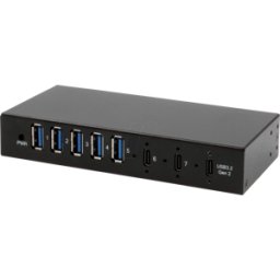 EXSYS 12297HMS - USB 3,2 Gen 2x1 7 puertos Hub, 2x USB-C, 5x USB-A..