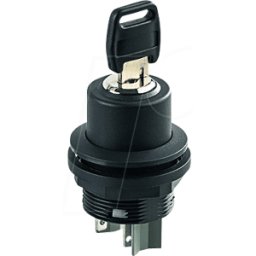 SCHLEGEL SSWSSA14O1 - Interruptor accionado por llave - 1 NO + 1 NC, negro