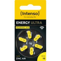 INTENSO 7504416M - Batería para audífonos, zinc-aire, 5,8x3,6 mm, Aid