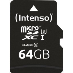 INTENSO 3433490 - Tarjeta de memoria microSDXC de 64 GB, Intensiso UHS-I Professio