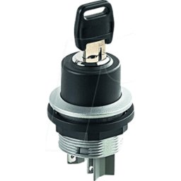 SCHLEGEL SSSA142 - Interruptor accionado por llave - 2 S, plata