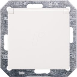 SIEMENS SIE 5UB1915 - DELTA i-System, enchufe de contacto protector blanco titanio 10/