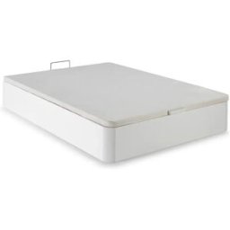 VS Venta-stock Canapé abatible 135x190 cm Gran Capacidad, Color Blanco