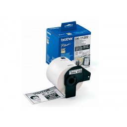 Etiqueta adhesiva brother dk11202 -tamaño 62x100 mm para impresoras de etiquetas ql -300 etiquetas-