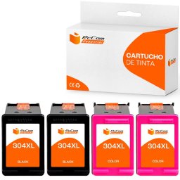 Pccom Essential HP 304XL Cartucho Tinta Compatible Negro/Tricolor Pack 2+2