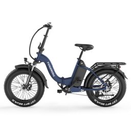 Bicicleta eléctrica Touroll S2 plegable Azul 720 Wh Motor 650 W 20x4" Suspensión avanzada