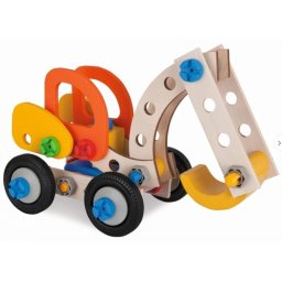 Kit de construcción Eichhorn Excavador habilidades motoras madera plástico