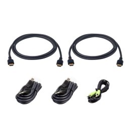 Kit de cables KVM seguro ATEN 1,8 m USB HDMI doble monitor