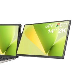 Monitor portátil Uperfect 14" 2K 60Hz IPS Dual Portátil USB-C Mini HDMI Plegable