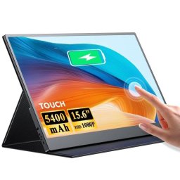 Monitor Uperfect 15,6" FullHD IPS Táctil 10 Puntos USB-C HDMI Batería VESA Altavoces
