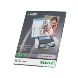 Bolsas plastificación Leitz DIN A3 80 micras caja 100