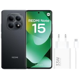 Xiaomi REDMI Note 15 4G 8GB 256GB 6.77" Negro Incluye Cargador 33W