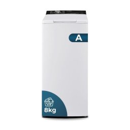 Lavadora Hyundai HLCS8300AI Carga Superior 8 Kg 1300 rpm A Blanca Display LED Vapor