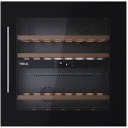 Teka Vinoteca integrable para 41 botellas - RVI 20041 (Reacondicionado Grado D). Cristal negro