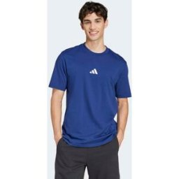 Adidas Camiseta de hombre Essentials Small Logo Single Jersey . (M) Azul
