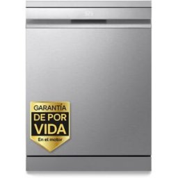 LG Lavavajillas 14 servicios, 60 cm, con bandeja para cubiertos - DF587HVS (Reacondicionado Grado B). Acero antihuellas