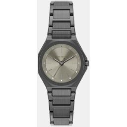 Giorgio Armani Reloj de mujer de acero inoxidable con tres agujas. Dorado