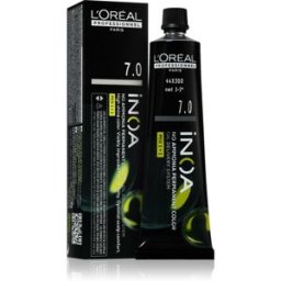 Inoa Tinte Permanente Para Cabello Sin Amoníaco Tono 7.0 60 Ml
